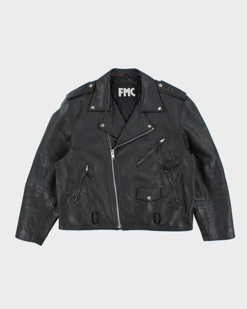 Vintage 90's FMC Heavyweight Leather Jacket - XL