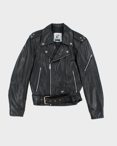 Vintage 90's Intersect Biker Leather Jacket - S