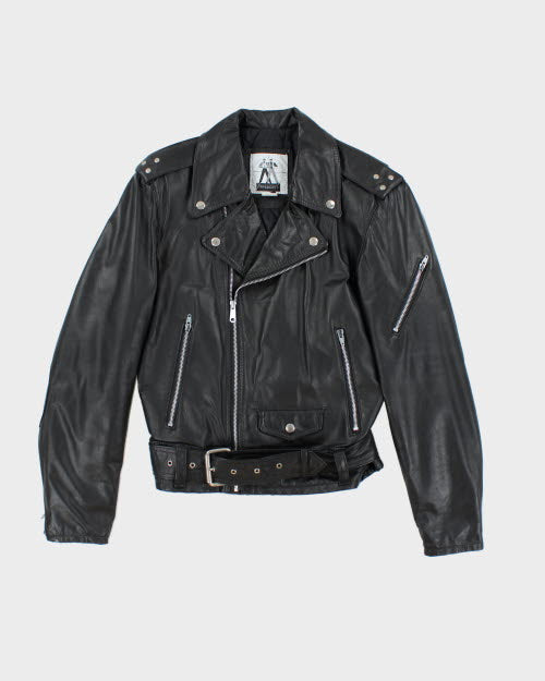 Vintage 90's Intersect Biker Leather Jacket - S