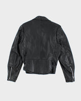 Vintage 90's Intersect Biker Leather Jacket - S