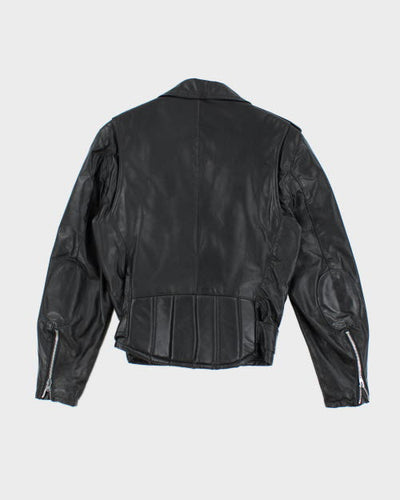 Vintage 90's Intersect Biker Leather Jacket - S