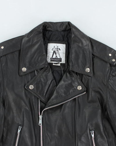 Vintage 90's Intersect Biker Leather Jacket - S