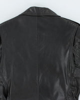 Vintage 90's Intersect Biker Leather Jacket - S