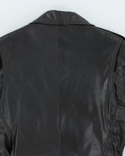 Vintage 90's Intersect Biker Leather Jacket - S