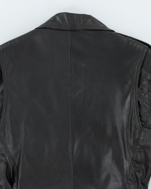 Vintage 90's Intersect Biker Leather Jacket - S