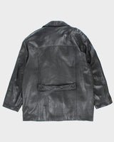 Vintage 90's Danier Oversized Leather Button Up Jacket - XL
