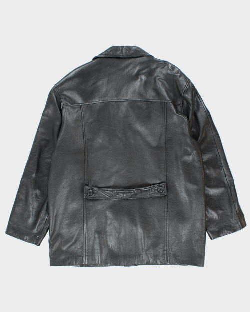 Vintage 90's Danier Oversized Leather Button Up Jacket - XL