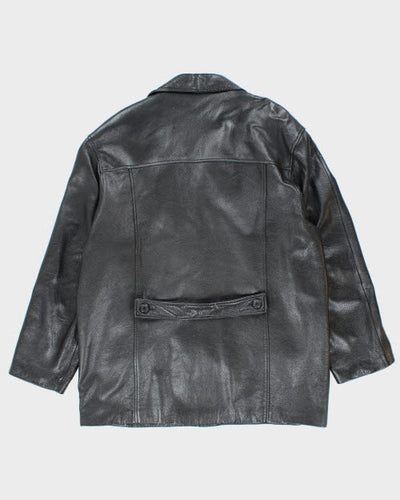 Vintage 90's Danier Oversized Leather Button Up Jacket - XL