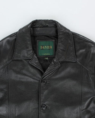 Vintage 90's Danier Oversized Leather Button Up Jacket - XL