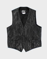 Vintage 90's Skins Sleeveless Leather Vest - M