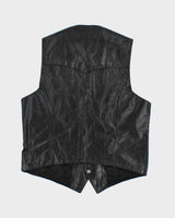 Vintage 90's Skins Sleeveless Leather Vest - M