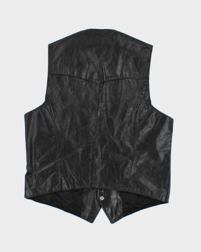Vintage 90's Skins Sleeveless Leather Vest - M