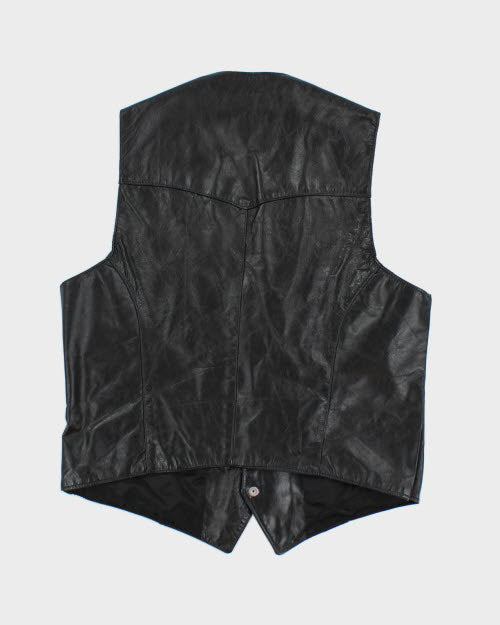 Vintage 90's Skins Sleeveless Leather Vest - M