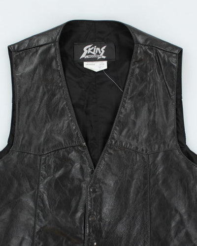 Vintage 90's Skins Sleeveless Leather Vest - M