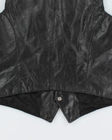 Vintage 90's Skins Sleeveless Leather Vest - M
