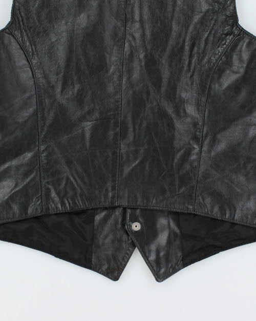 Vintage 90's Skins Sleeveless Leather Vest - M