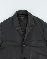 Vintage 2000's DKNY Heavyweight Button Up Leather Jacket - XL