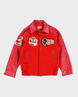 Vintage 80's City Champions College Varsity Jacket - M