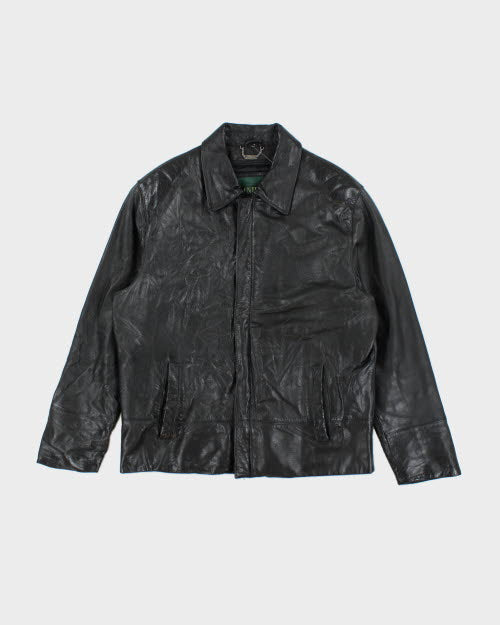 Vintage 90's Danier Oversized Leather Zip Up Jacket - L