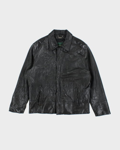 Vintage 90's Danier Oversized Leather Zip Up Jacket - L