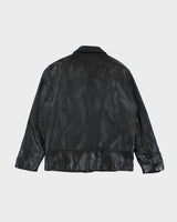 Vintage 90's Danier Oversized Leather Zip Up Jacket - L