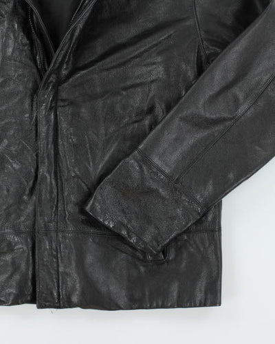 Vintage 90's Danier Oversized Leather Zip Up Jacket - L
