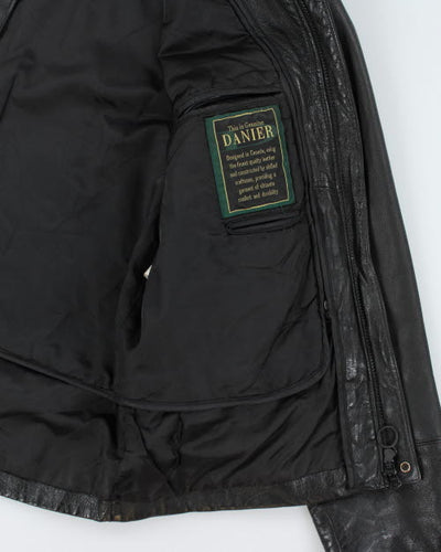 Vintage 90's Danier Oversized Leather Zip Up Jacket - L
