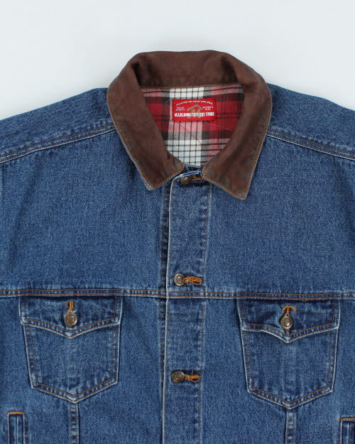 Vintage 90's Marlboro Classic Western Denim Jacket - L – Rokit