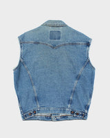 Vintage Levi's Light Wash Sleeveless Denim Jacket - L