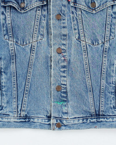 Vintage Levi's Light Wash Sleeveless Denim Jacket - L