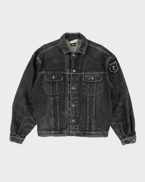Vintage 90's Wrangler Dark Grey Wash Denim Jacket - M