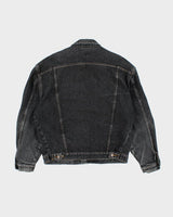 Vintage 90's Wrangler Dark Grey Wash Denim Jacket - M
