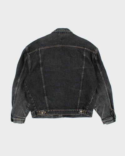 Vintage 90's Wrangler Dark Grey Wash Denim Jacket - M