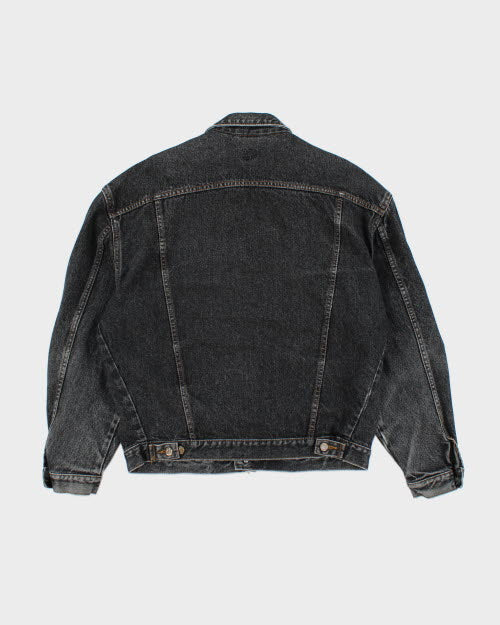 Vintage 90's Wrangler Dark Grey Wash Denim Jacket - M