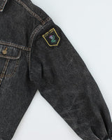 Vintage 90's Wrangler Dark Grey Wash Denim Jacket - M