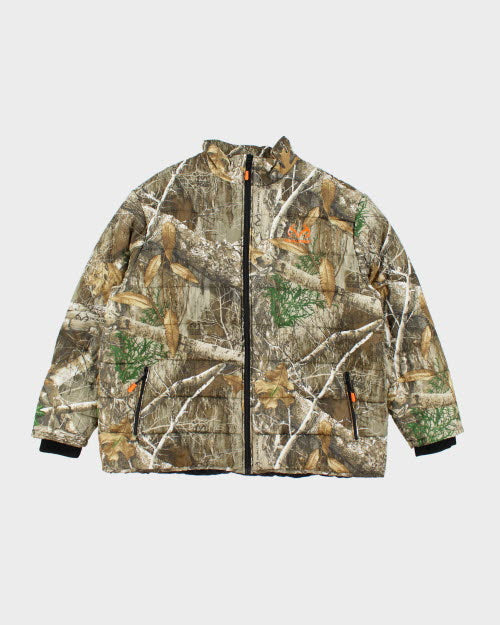 Vintage Y2K Real Tree Camo Puffer Jacket - XXL