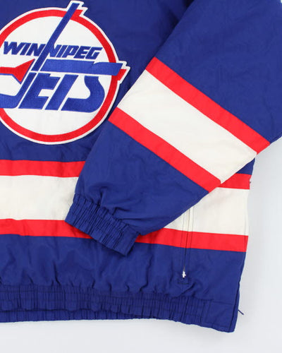 Vintage 90's Apex Winnipeg Jets NHL Puffer Pullover Jacket - L