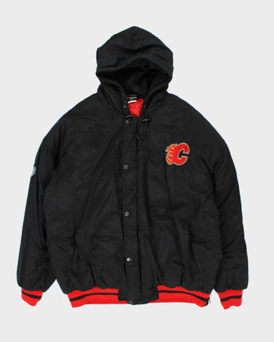 Vintage NHL Calgary Flames Hooded Jacket - XL