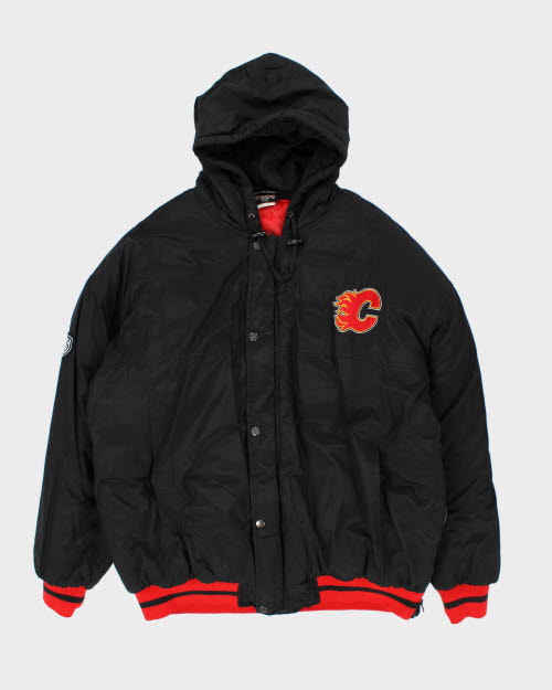 Vintage NHL Calgary Flames Hooded Jacket - XL