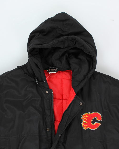 Vintage NHL Calgary Flames Hooded Jacket - XL