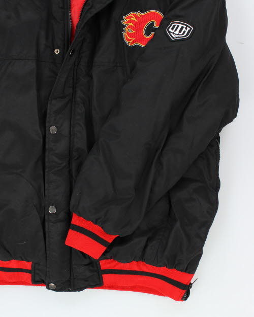 Vintage NHL Calgary Flames Hooded Jacket - XL