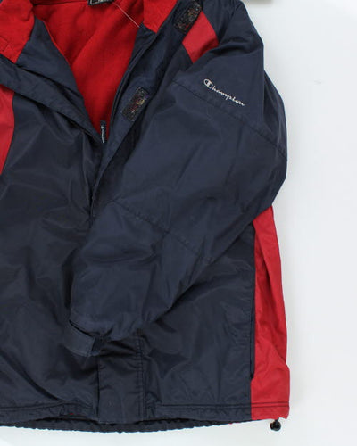 Vintage Champion Lined Hooded Jacket - XL