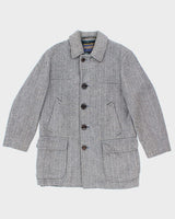 Vintage Pendleton Virgin Wool Button Up Overcoat - M