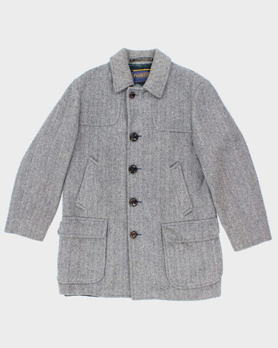 Vintage Pendleton Virgin Wool Button Up Overcoat - M