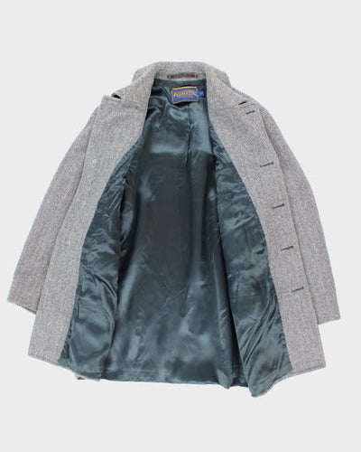 Vintage Pendleton Virgin Wool Button Up Overcoat - M