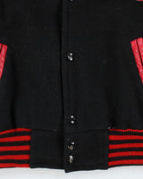 Vintage 80's Heavyweight Embroidered Varsity Jacket - M