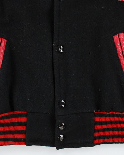 Vintage 80's Heavyweight Embroidered Varsity Jacket - M