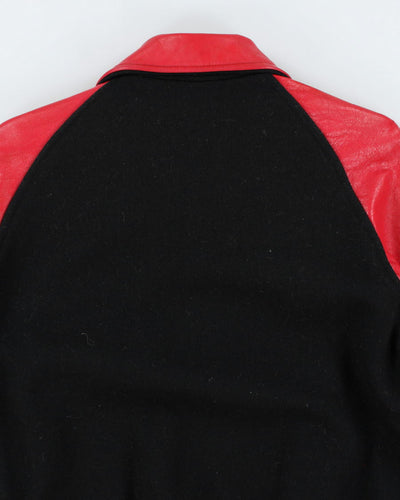 Vintage 80's Heavyweight Embroidered Varsity Jacket - M