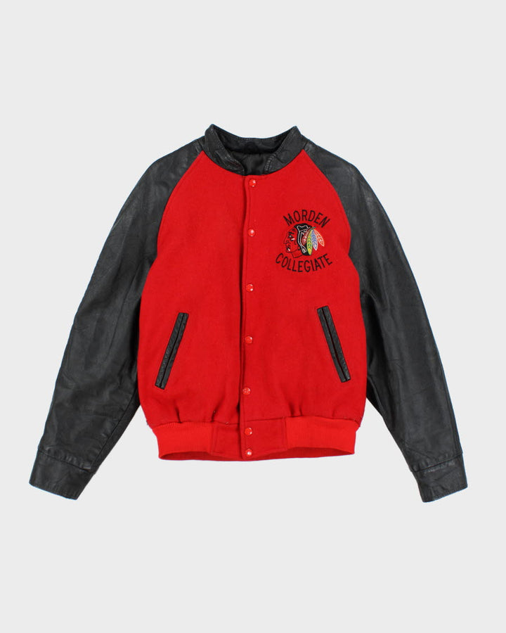 Vintage 80's Heavyweight Morden Collegiate Varsity Jacket - S
