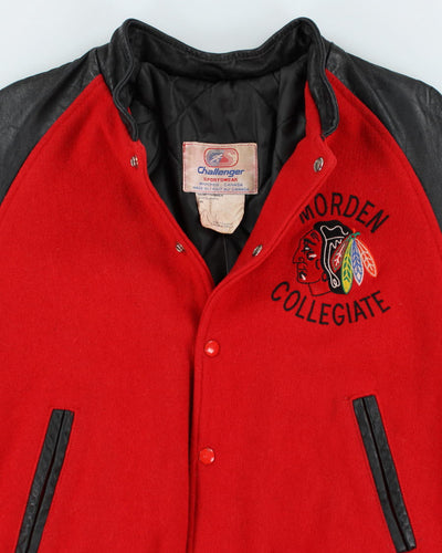 Vintage 80's Heavyweight Morden Collegiate Varsity Jacket - S